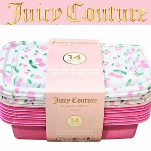 Juicy Couture Home Heart Cherries 14-Piece Food Storage Set